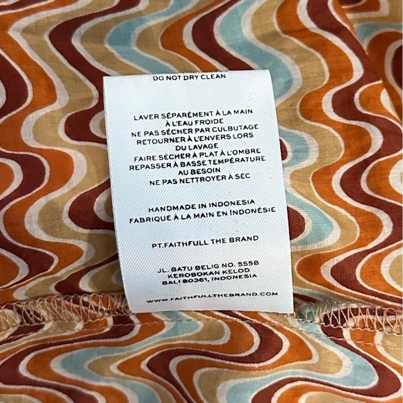 Faithfull the Brand Montero Pull-On Cover Up Pants Vadella Handmade Boho Flowy 6 - Picture 16 of 16